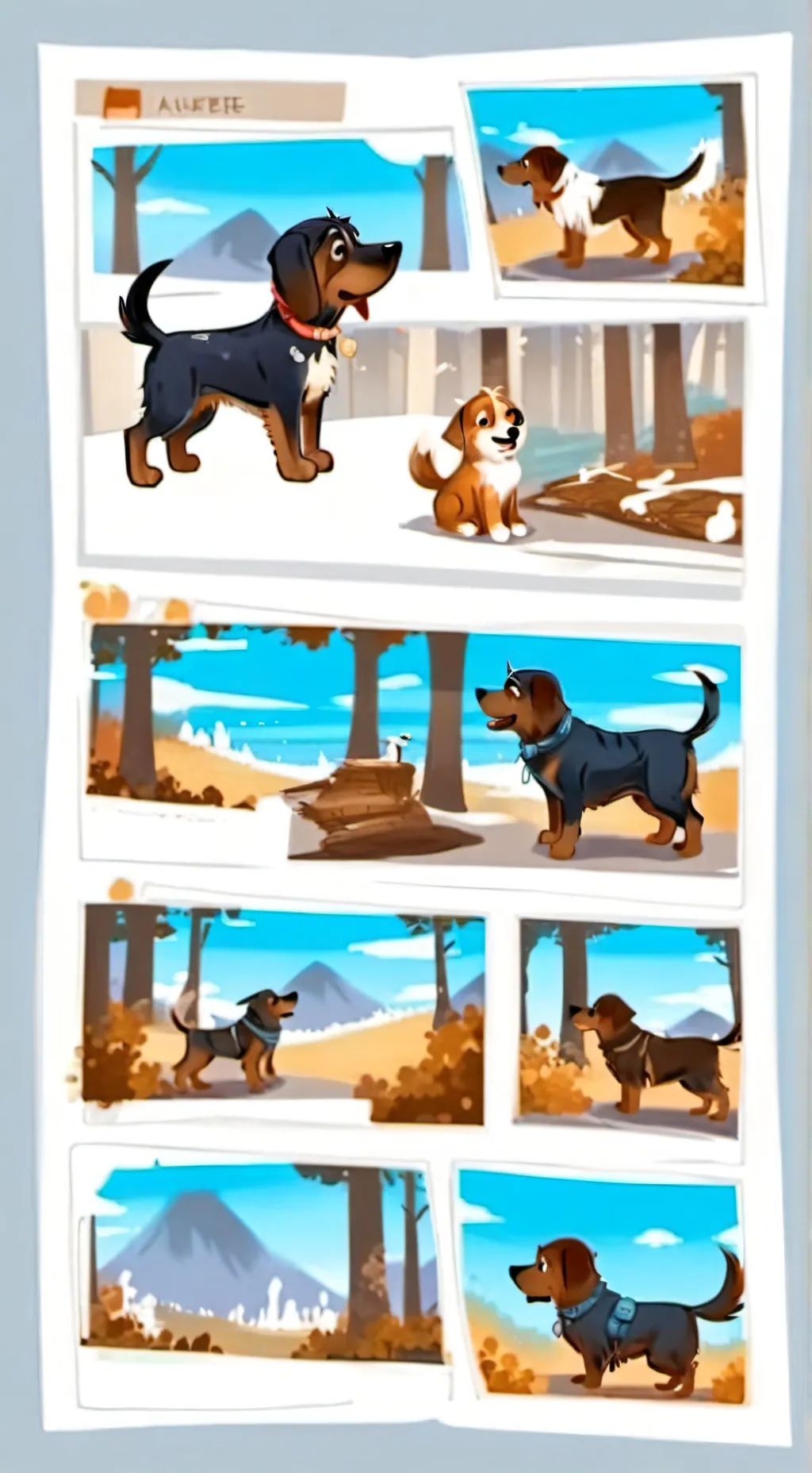 ai character: bluey too the mall background