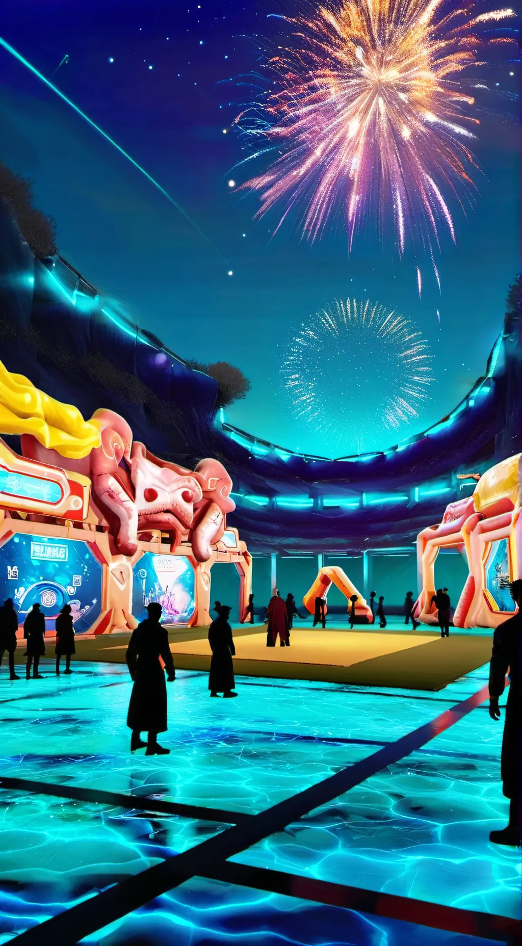 ai character: squid game  background