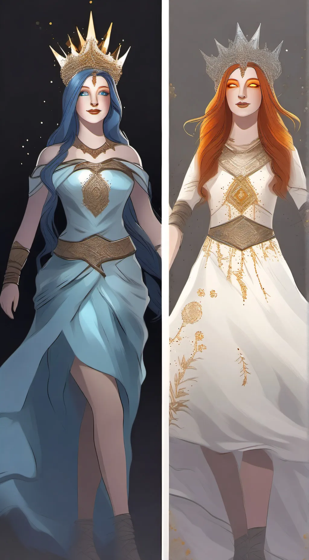 ai character: Rain and Light background