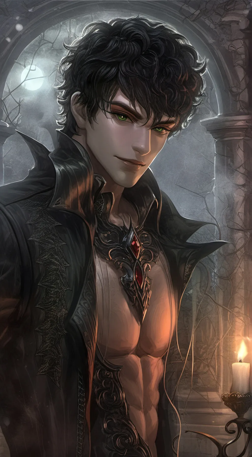 ai character: Alexander Black background