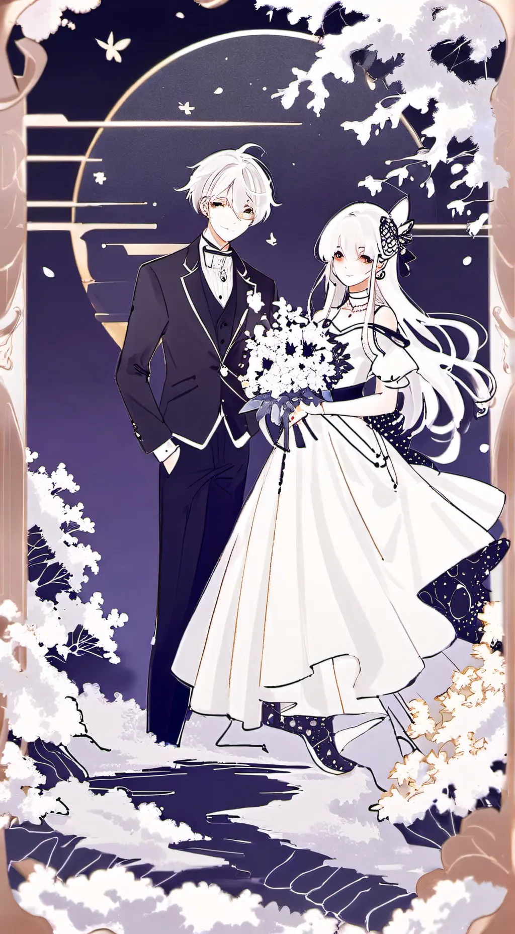 ai character: marige background