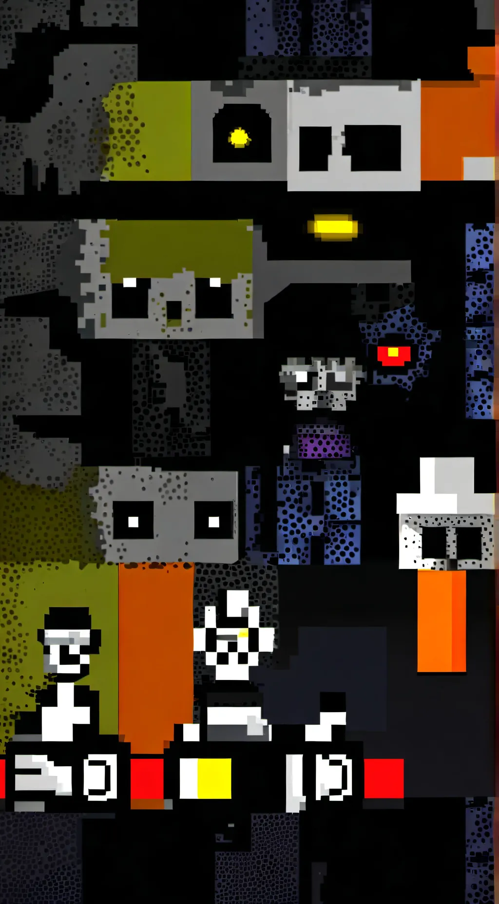 ai character: gas mask  background