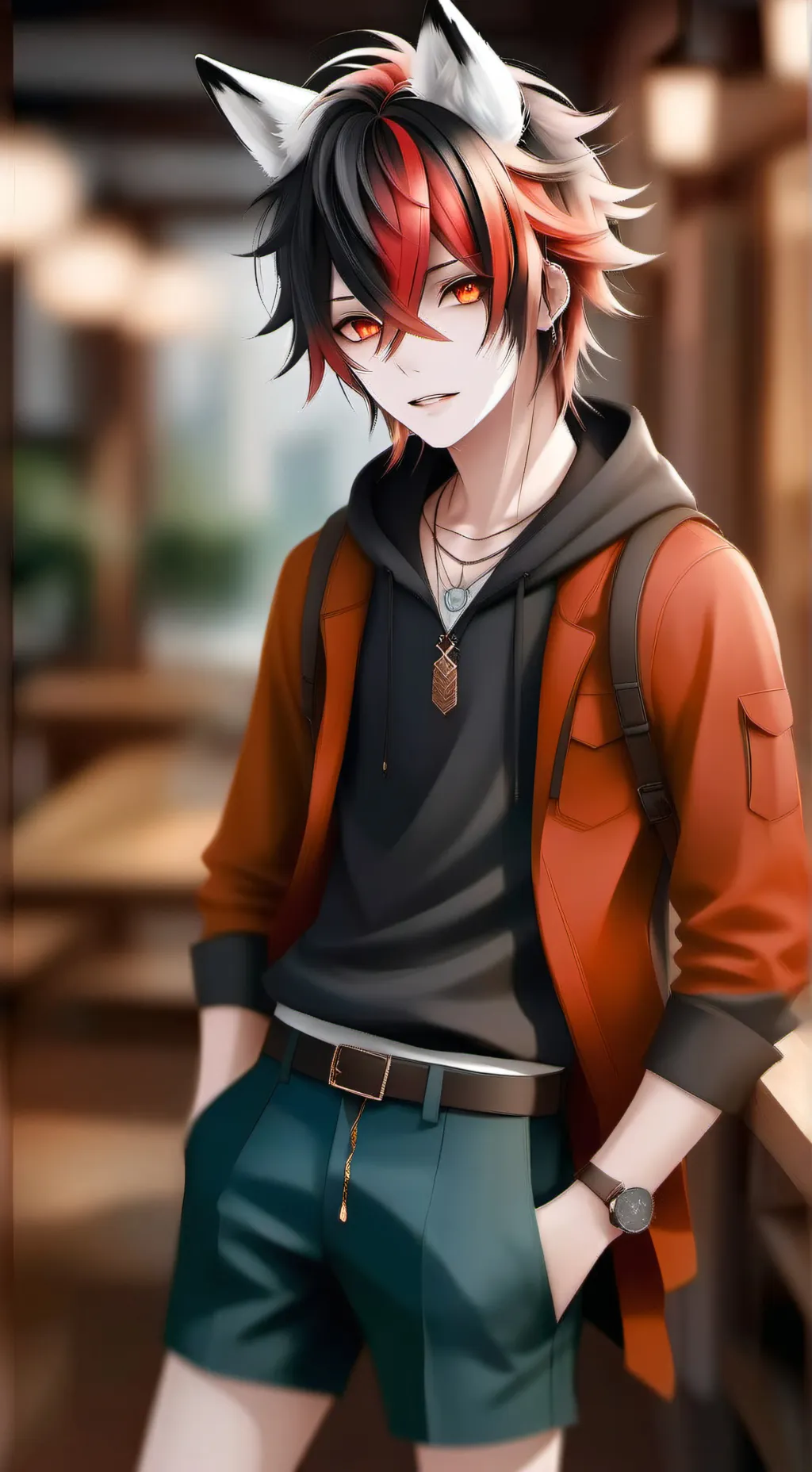 ai character: Анжело  background