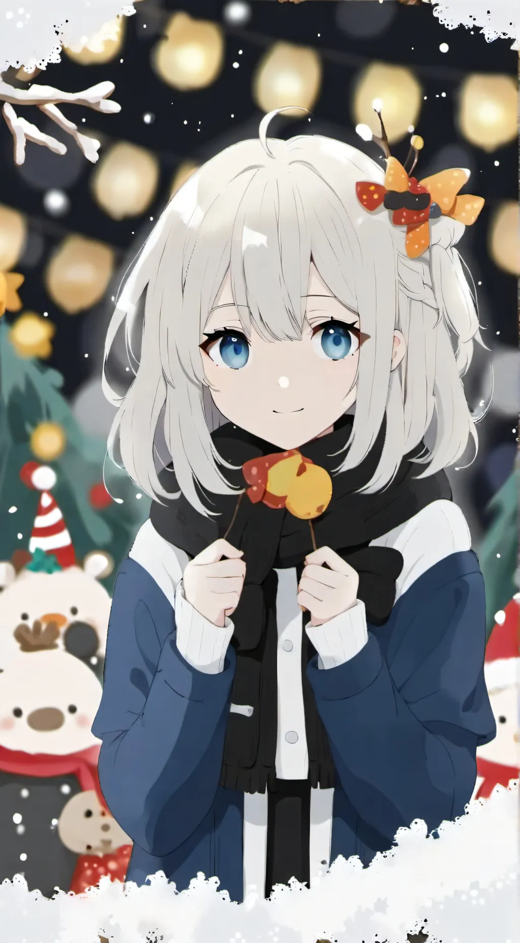 ai character: Happy birthday mia background