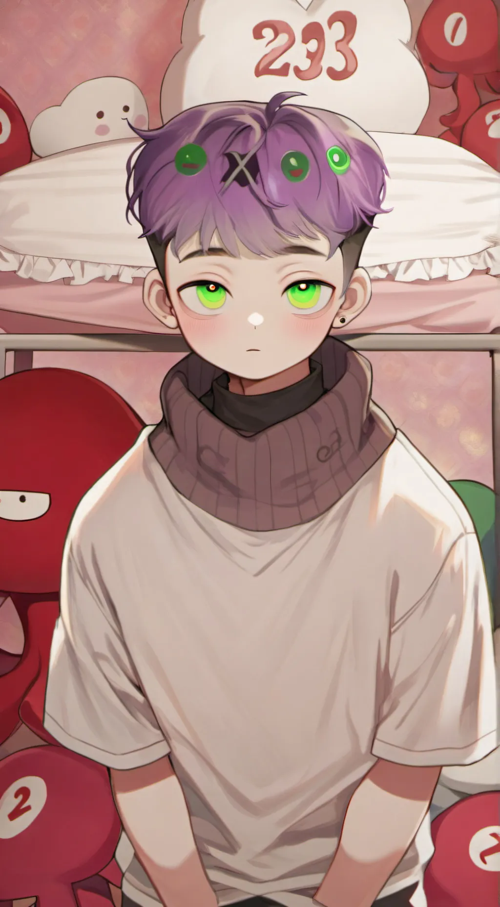 ai character: Thanos(squid game) background