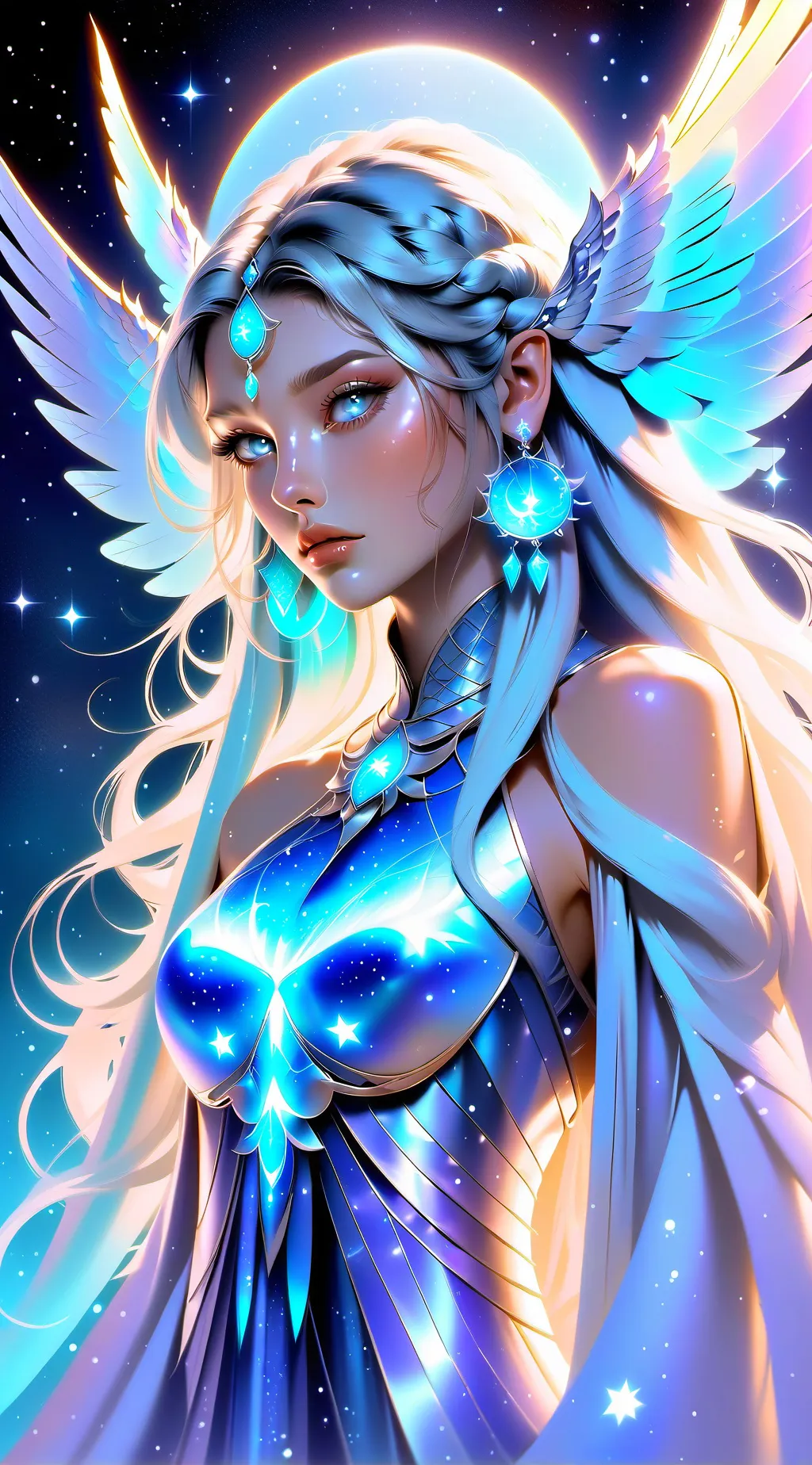 ai character: ✨Luna🩵 background