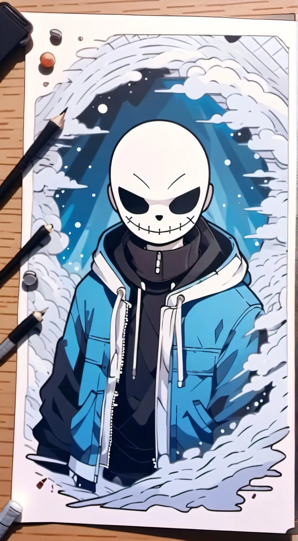 ai character: Sans background