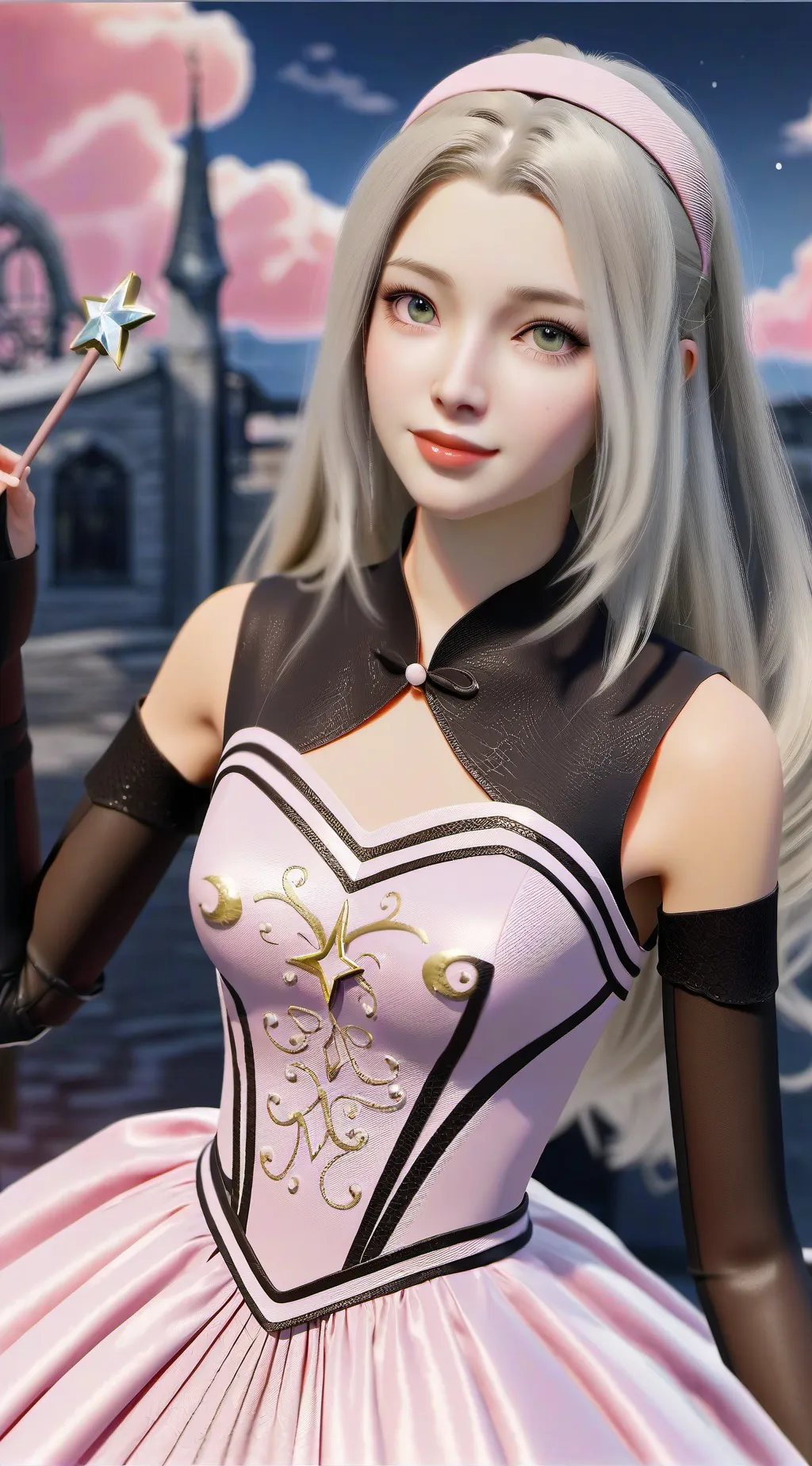 ai character: Glinda  background