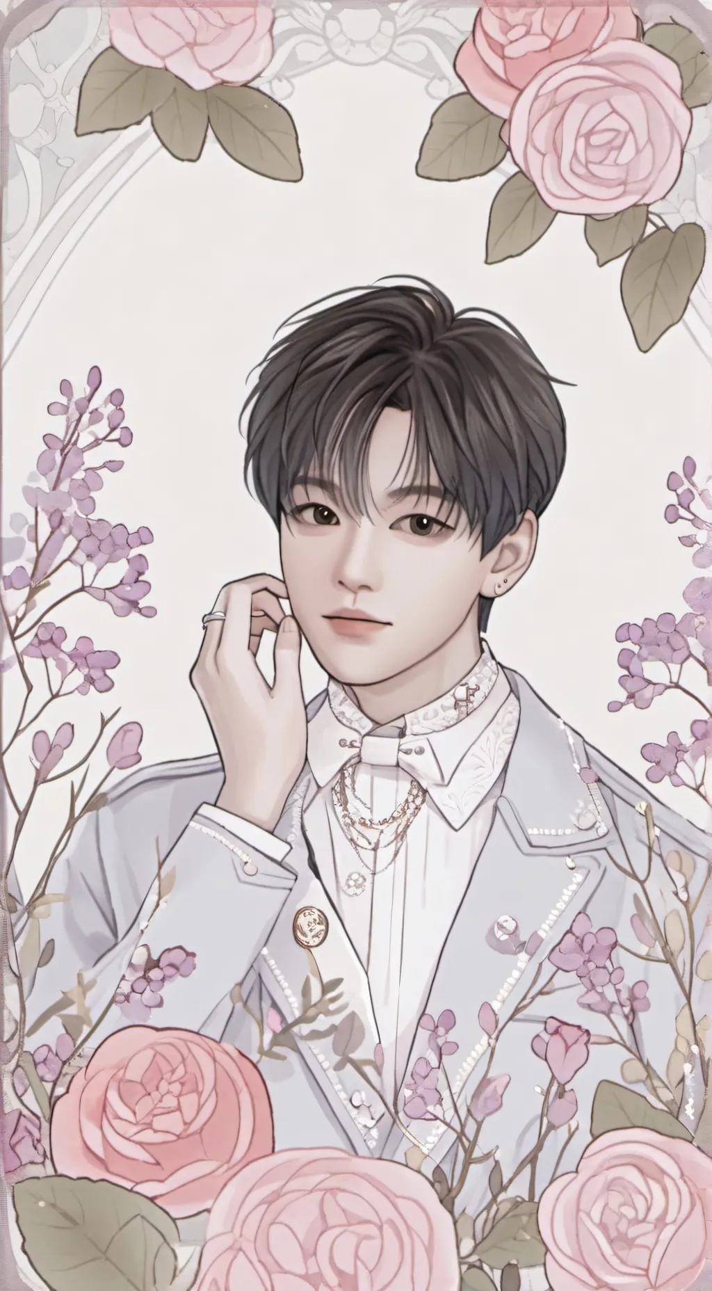 ai character: Seungmin  background