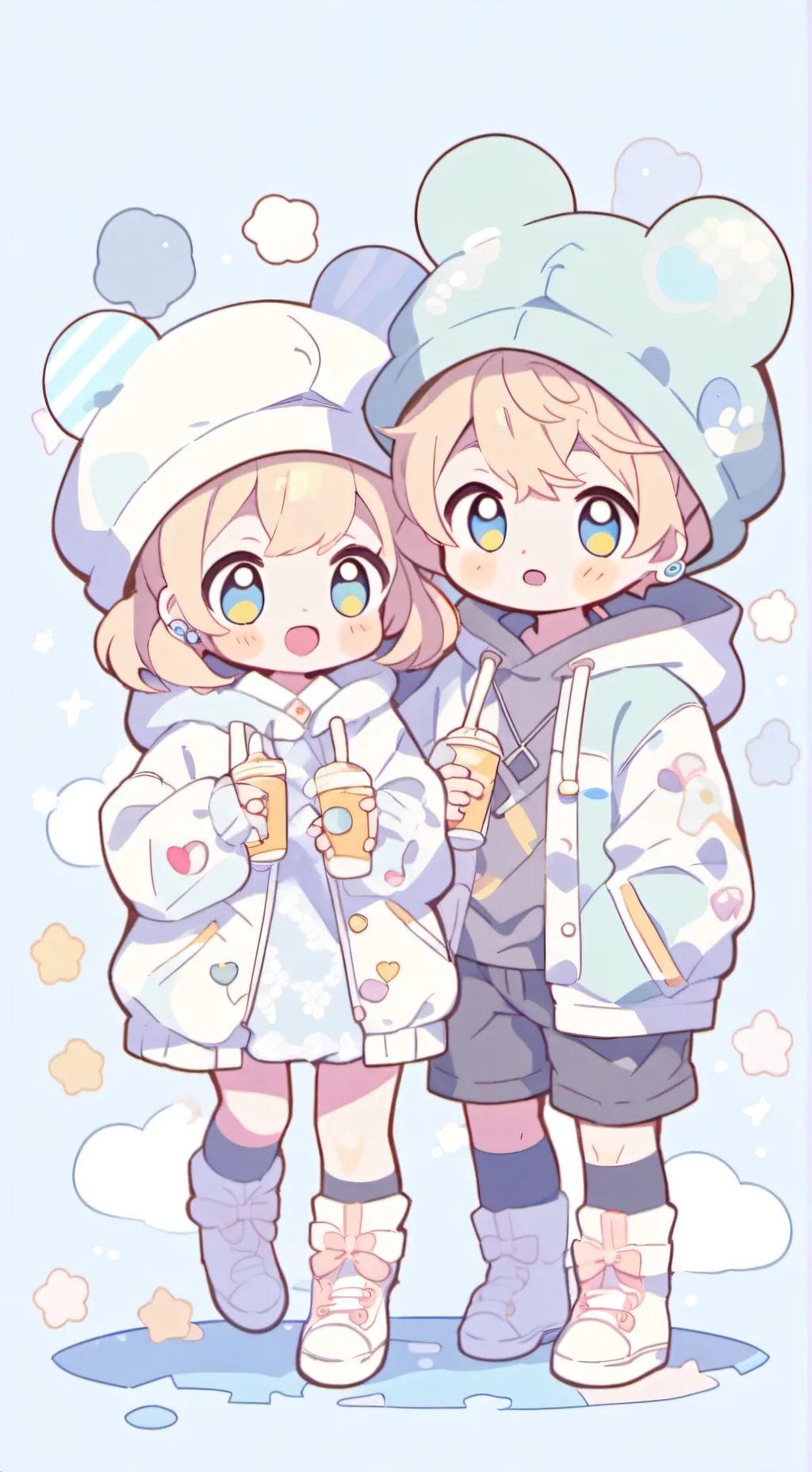 ai character: Tilly and Oliver  background