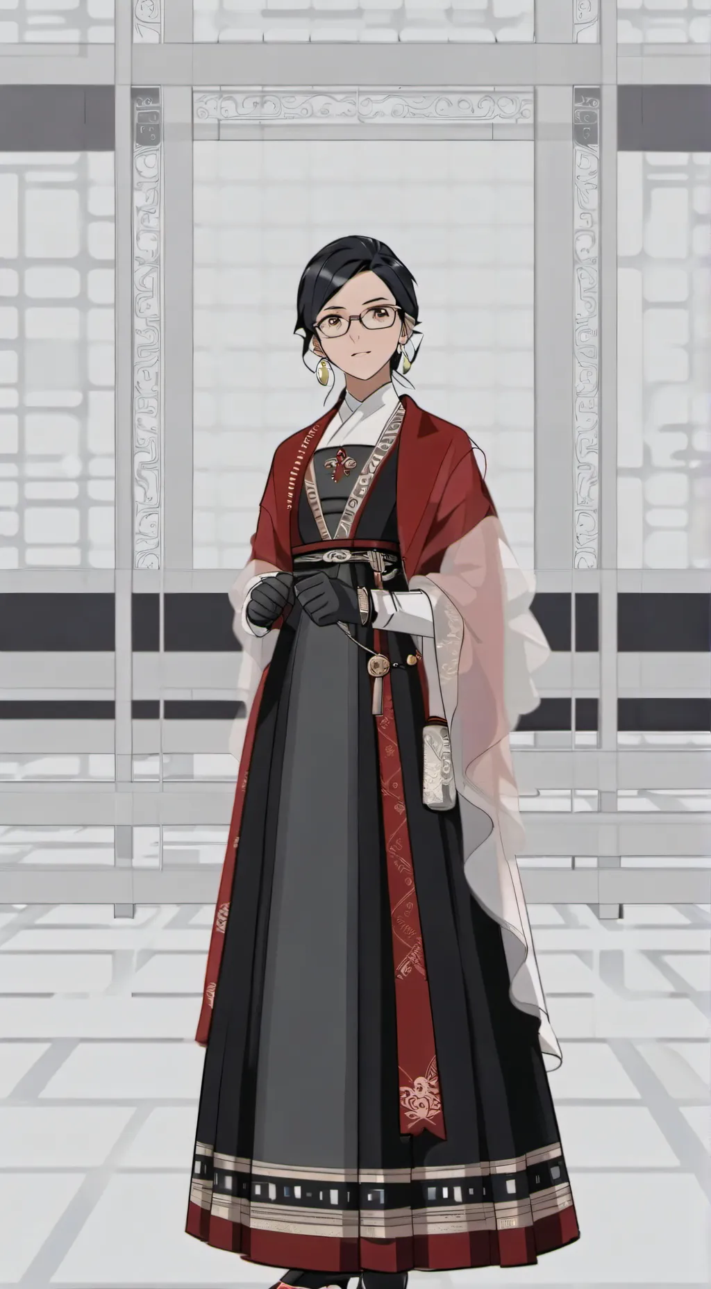 ai character: Sarada background
