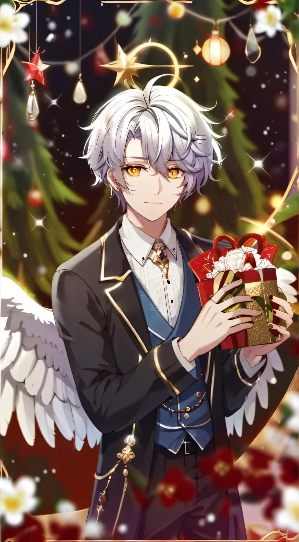 ai character: MHA Y/N angel background