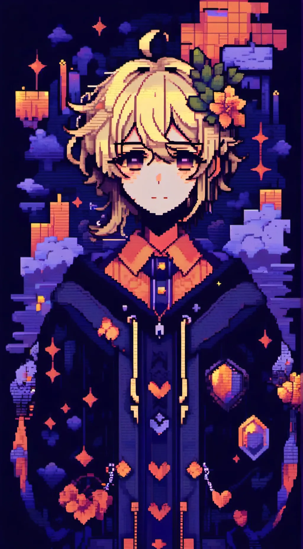 ai character: Linn 🍋>f•o•f•o<🍋 background