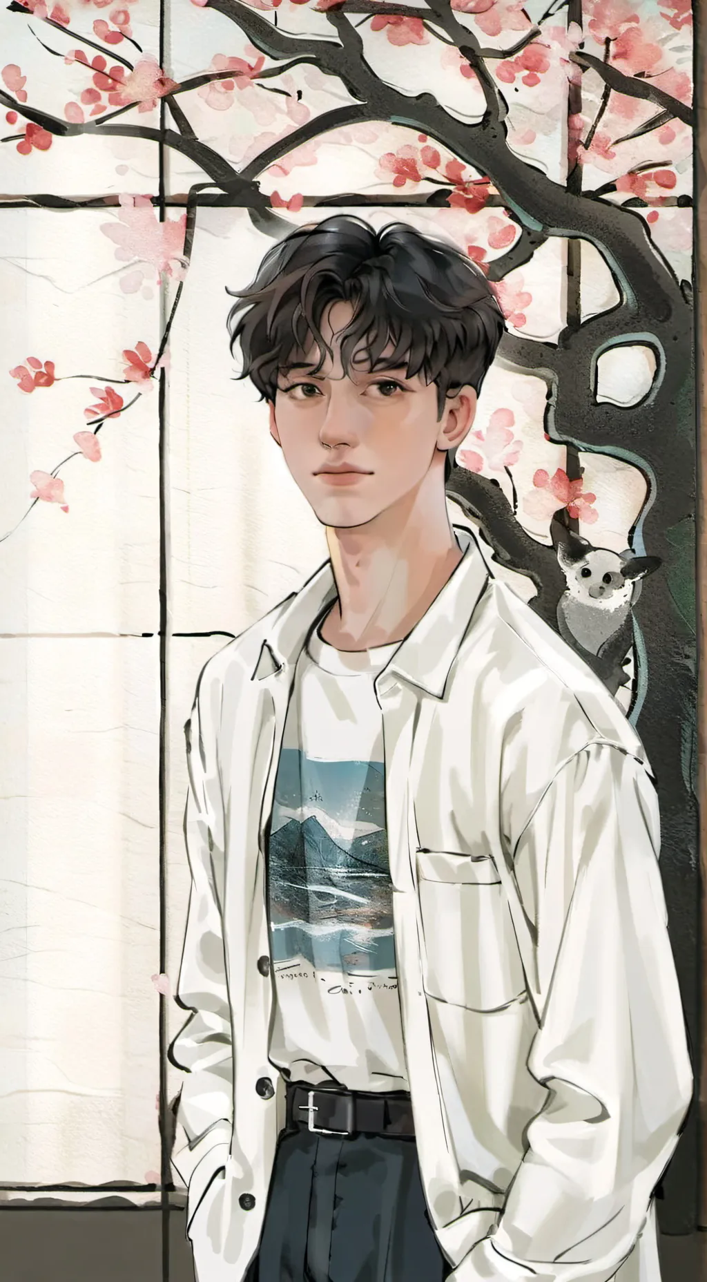 ai character: Lucas  background