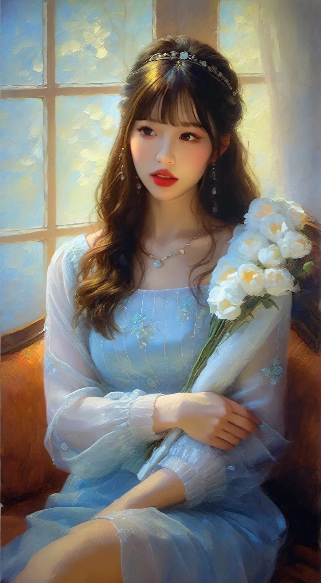 ai character: Luna background