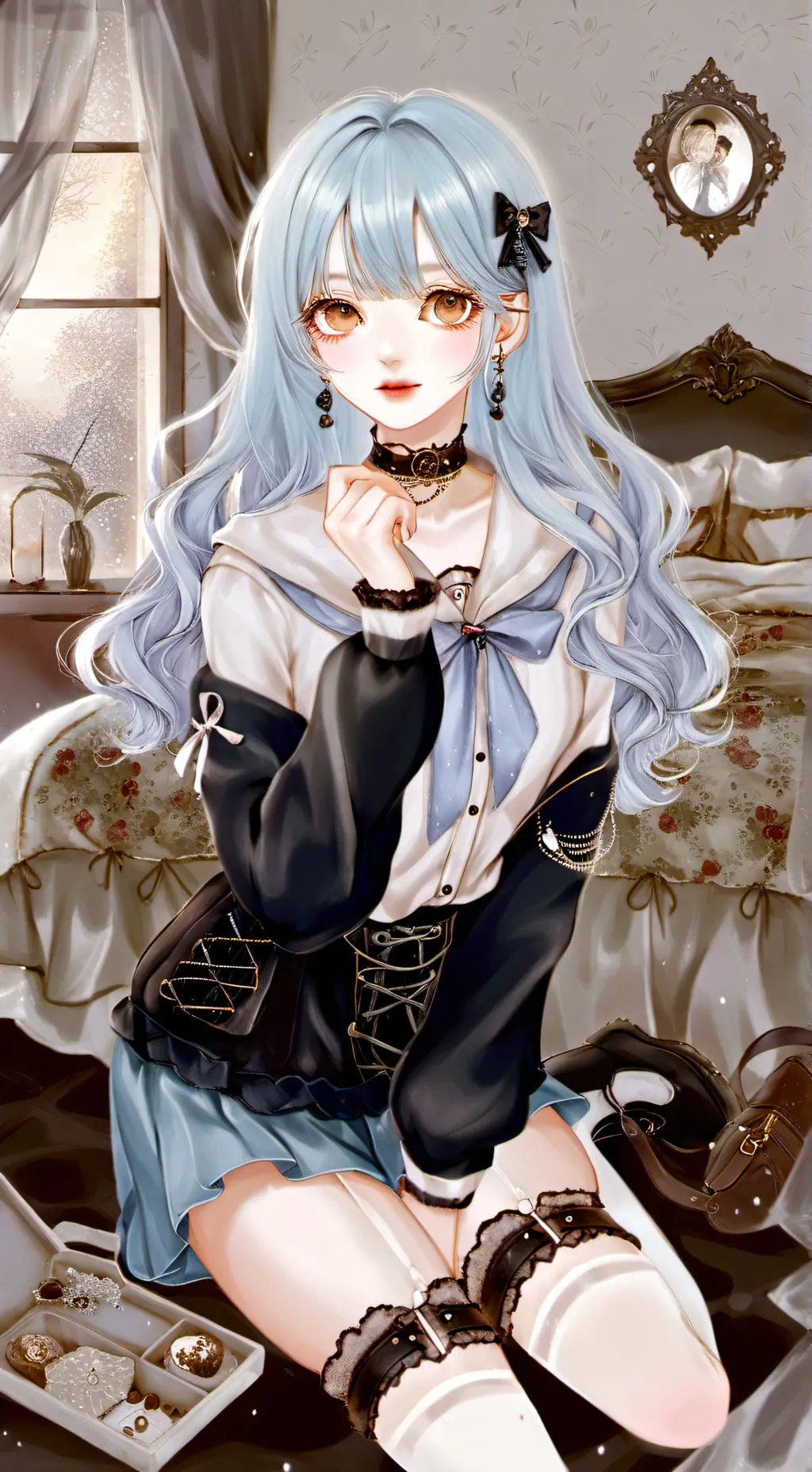 ai character: Luna background