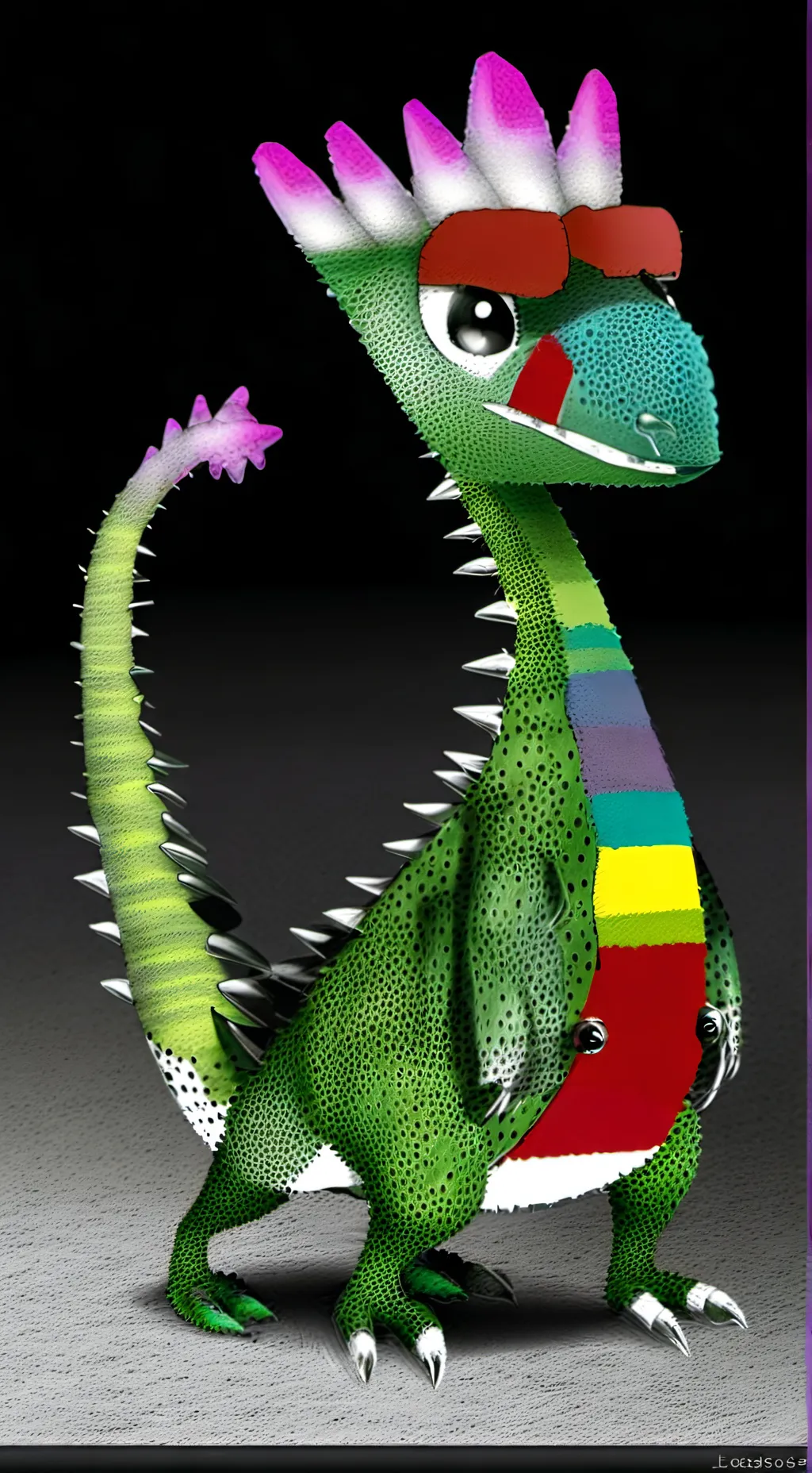 ai character: Pianosaurus  background