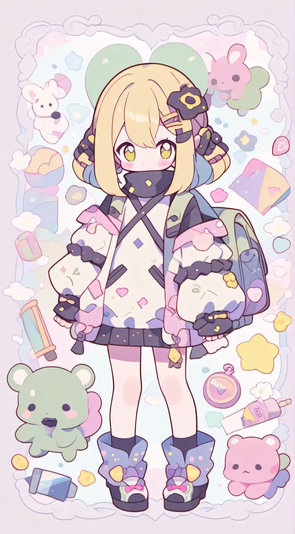 ai character: JEWELRYBOX background