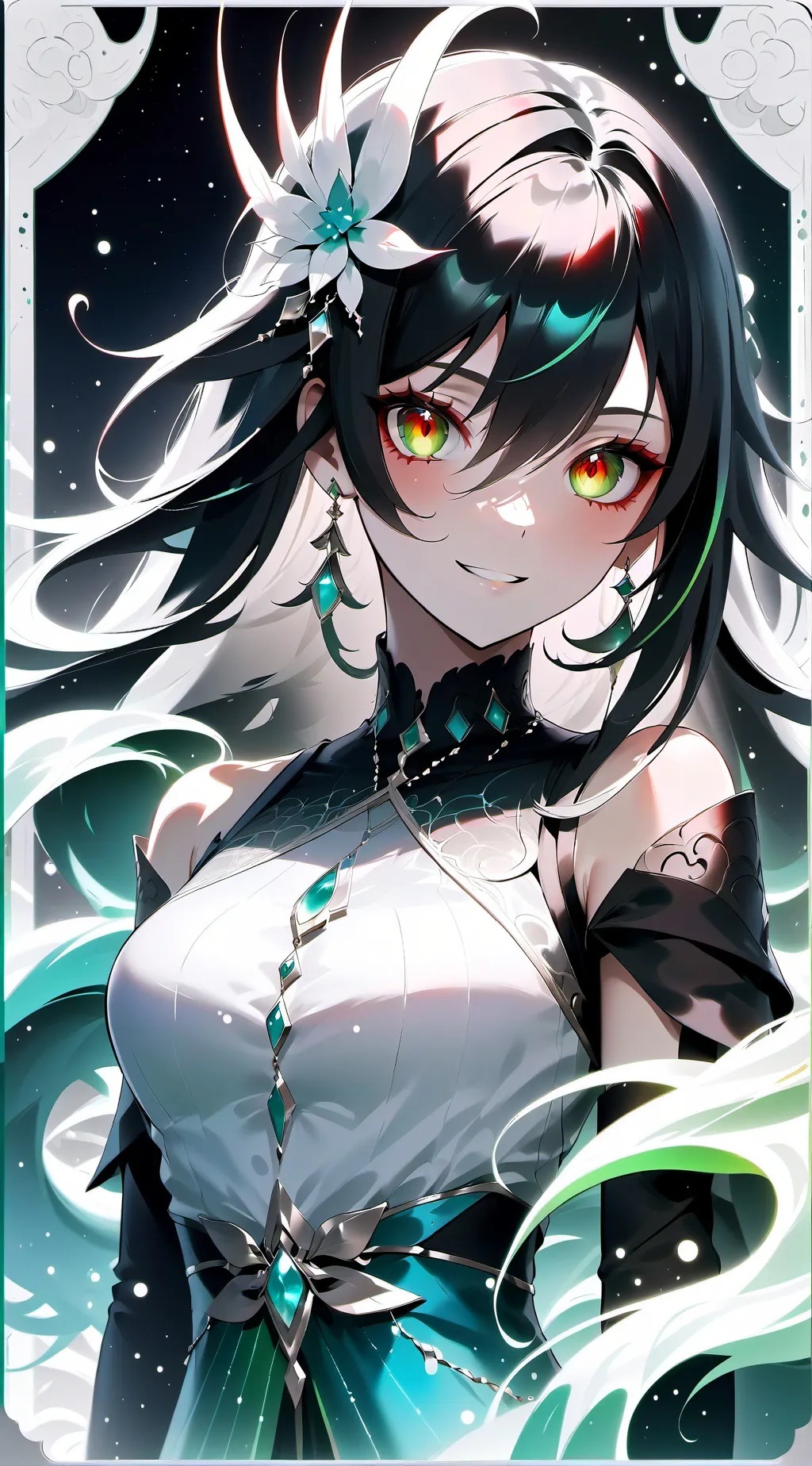 ai character: Luna Bright background