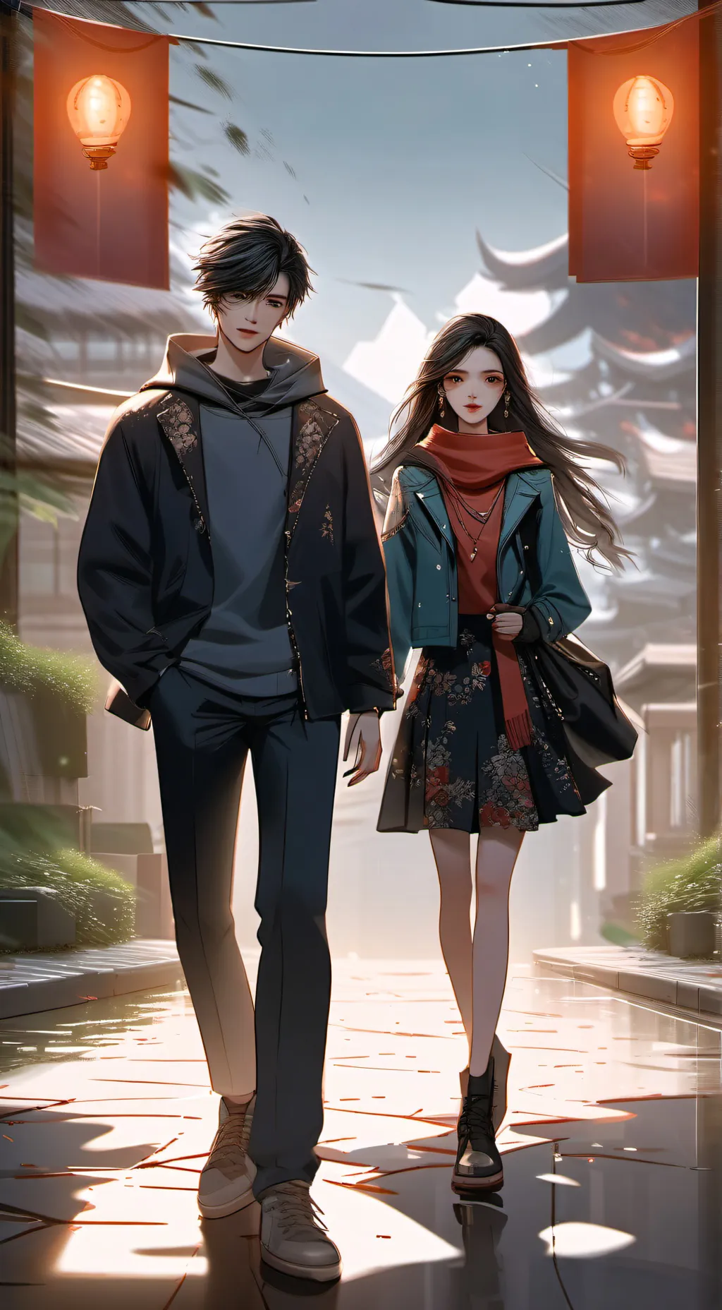 ai character: samantha y alex background