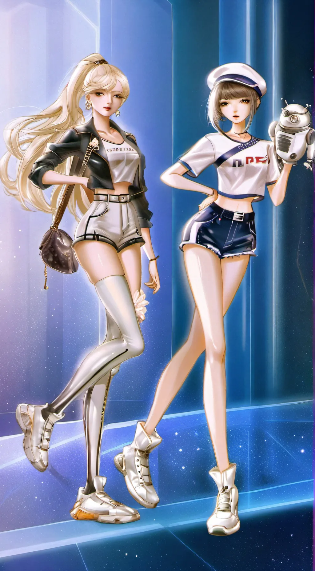 ai character: Sophie and Darla background