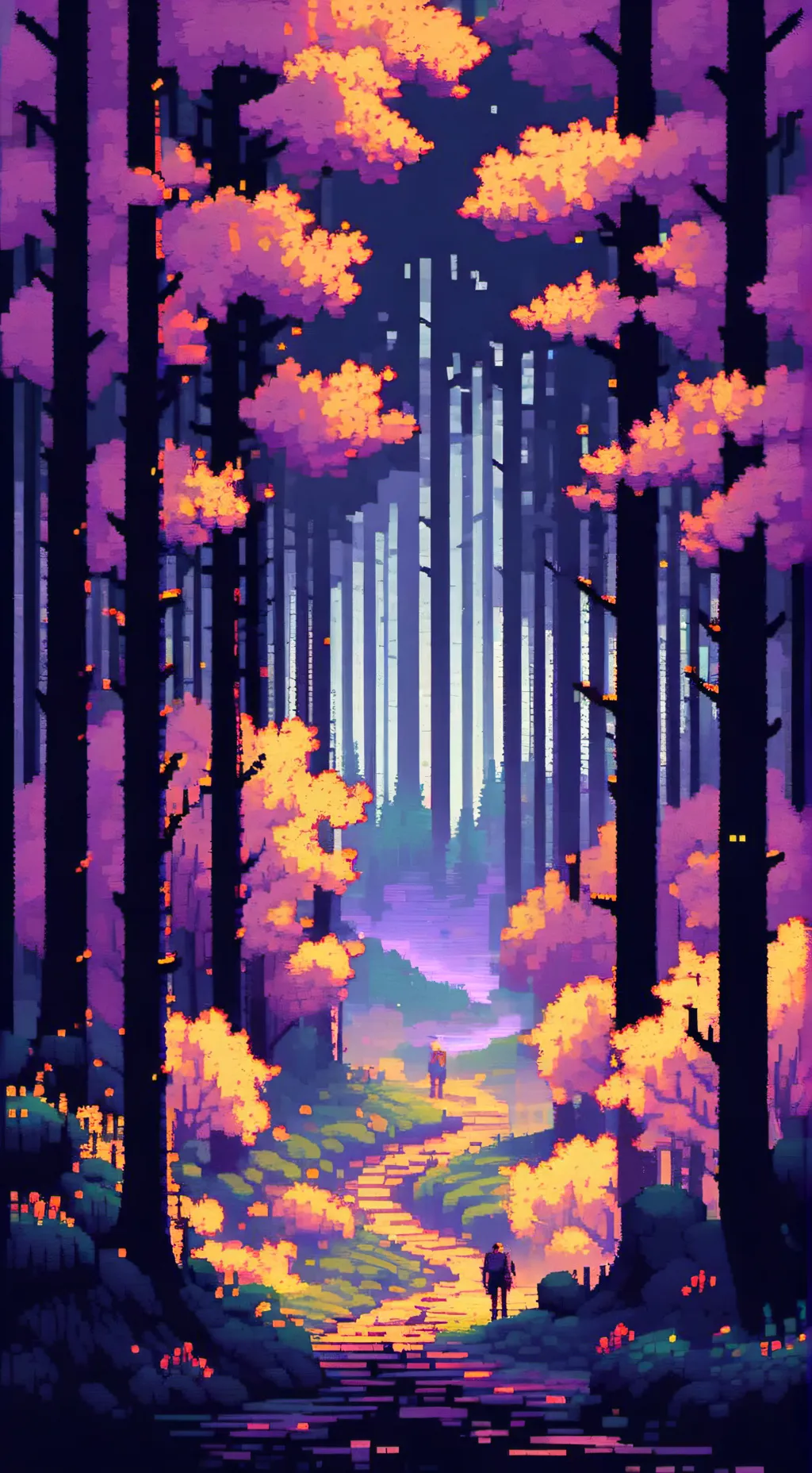 ai character: MHA FOREST background