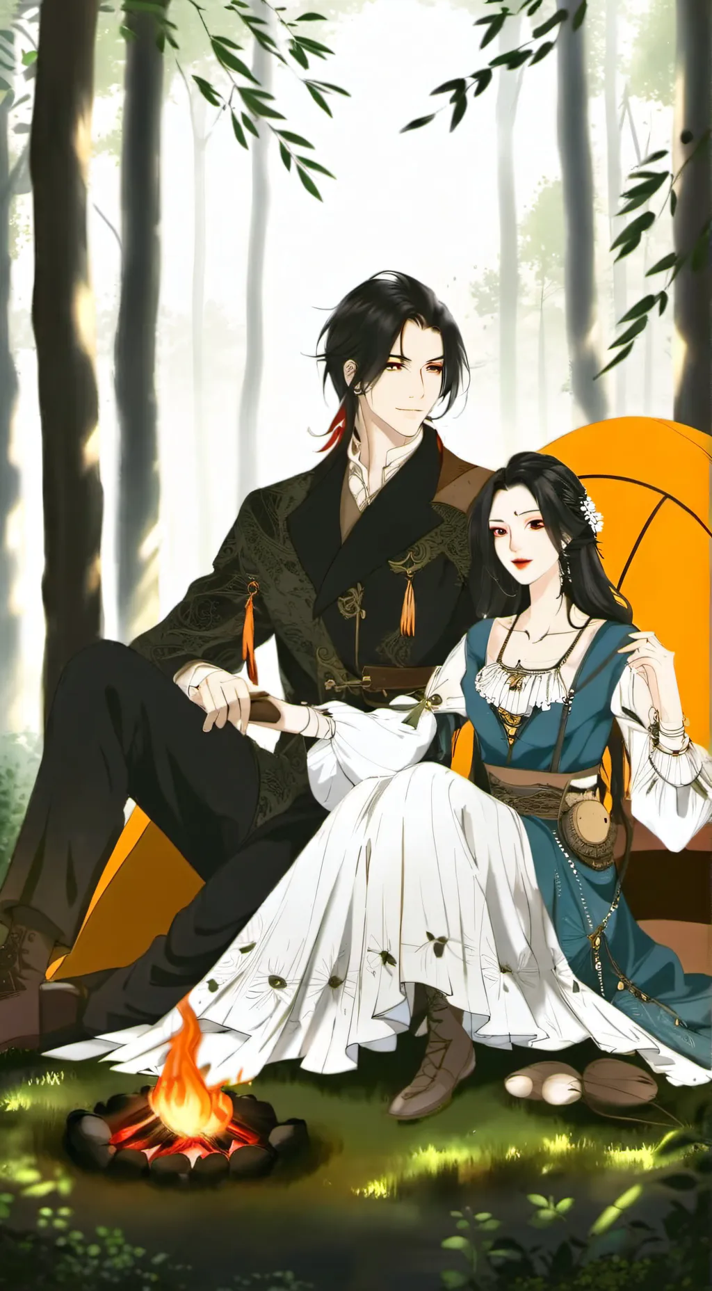 ai character: Blake et rosa background