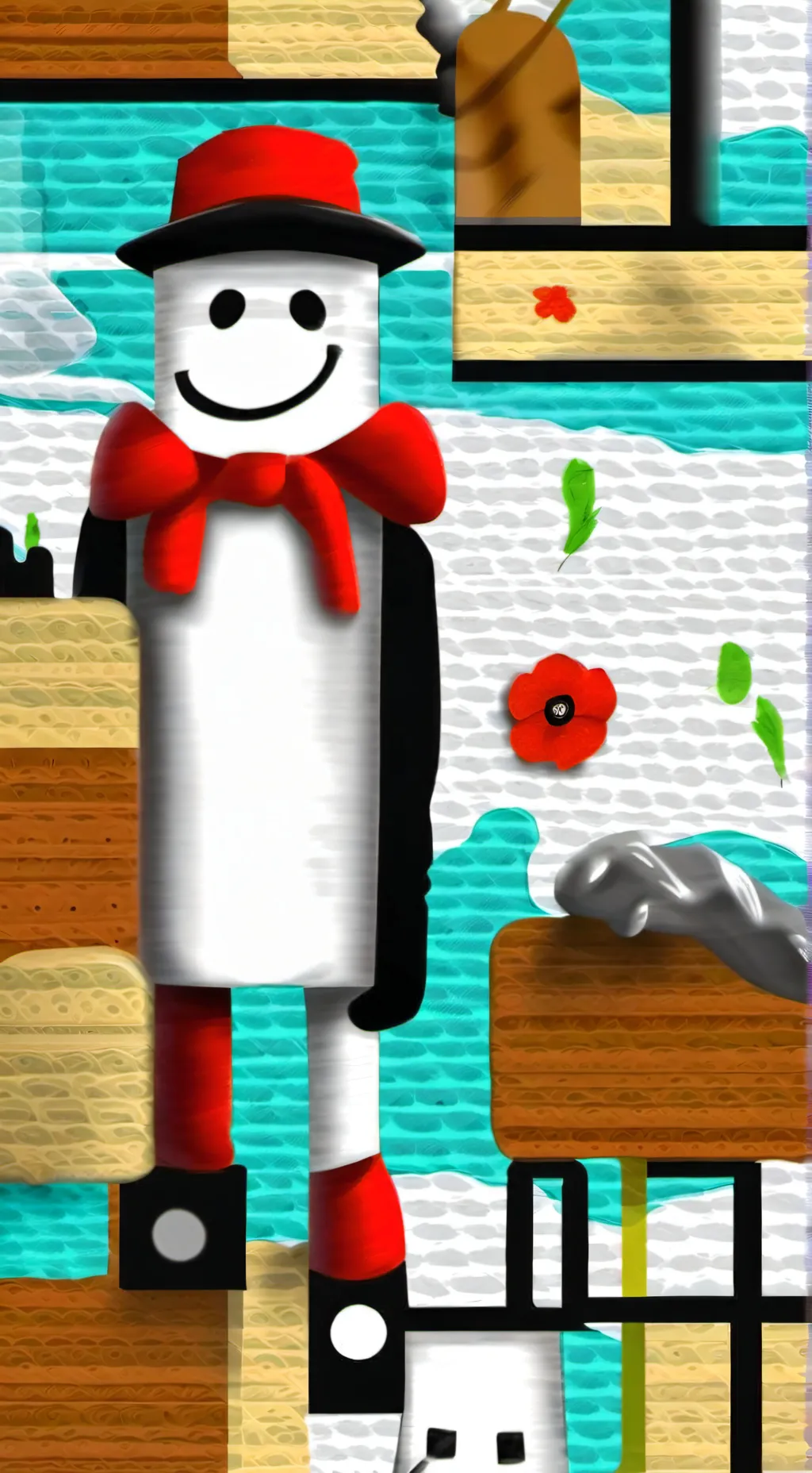 ai character: Doey dougman (fr) background