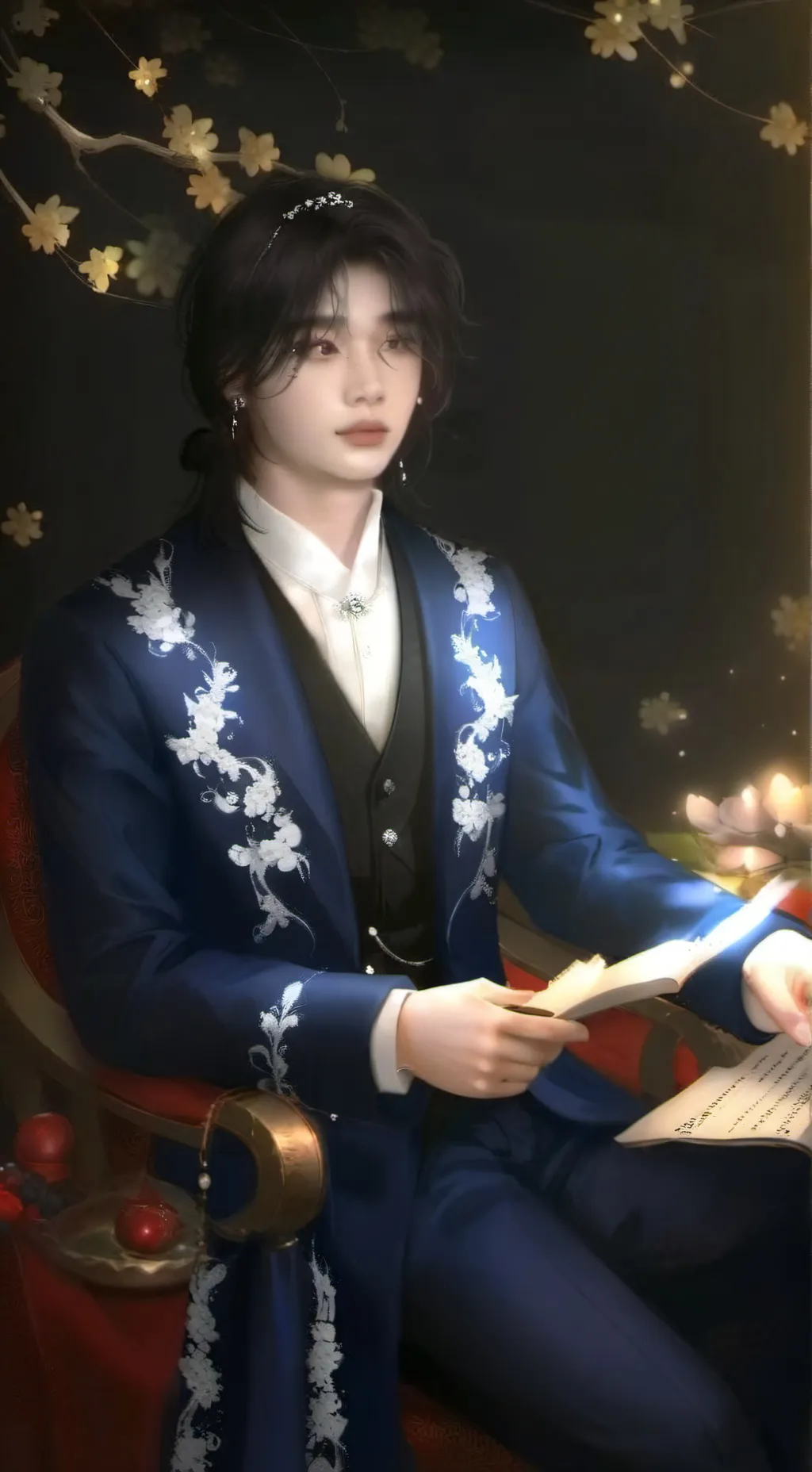 ai character: hyunjin  background