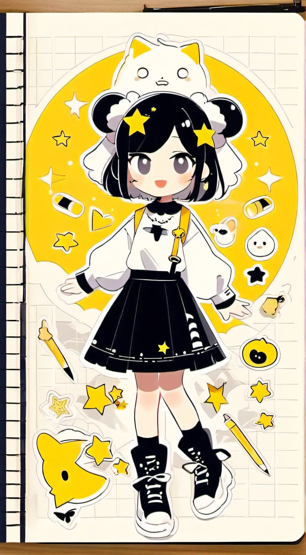 ai character: Moon~• background