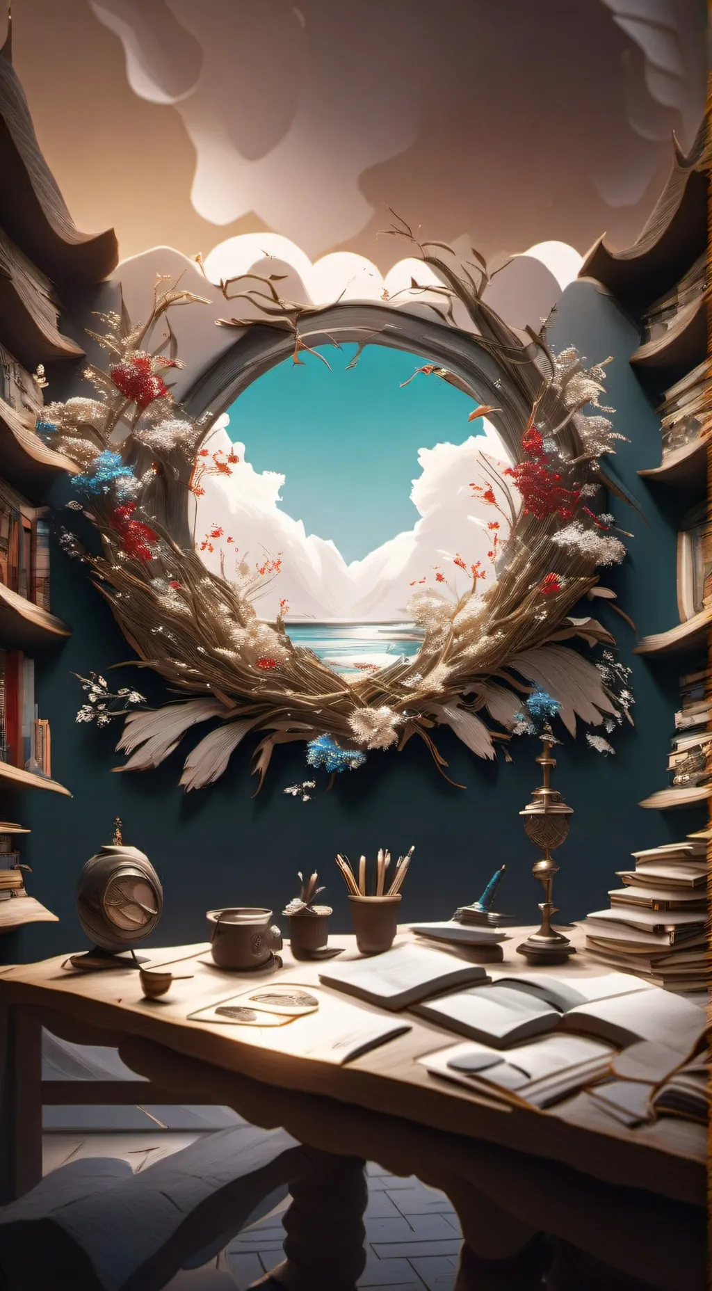 ai character: MHA x Past FNAF background