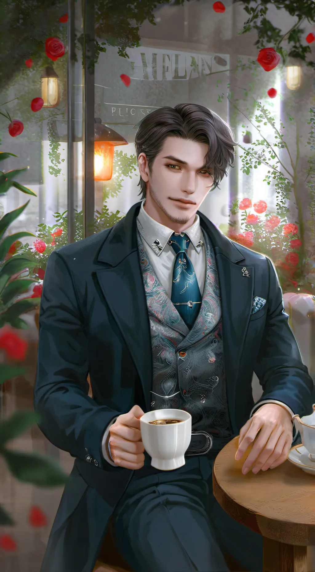 ai character: Max background