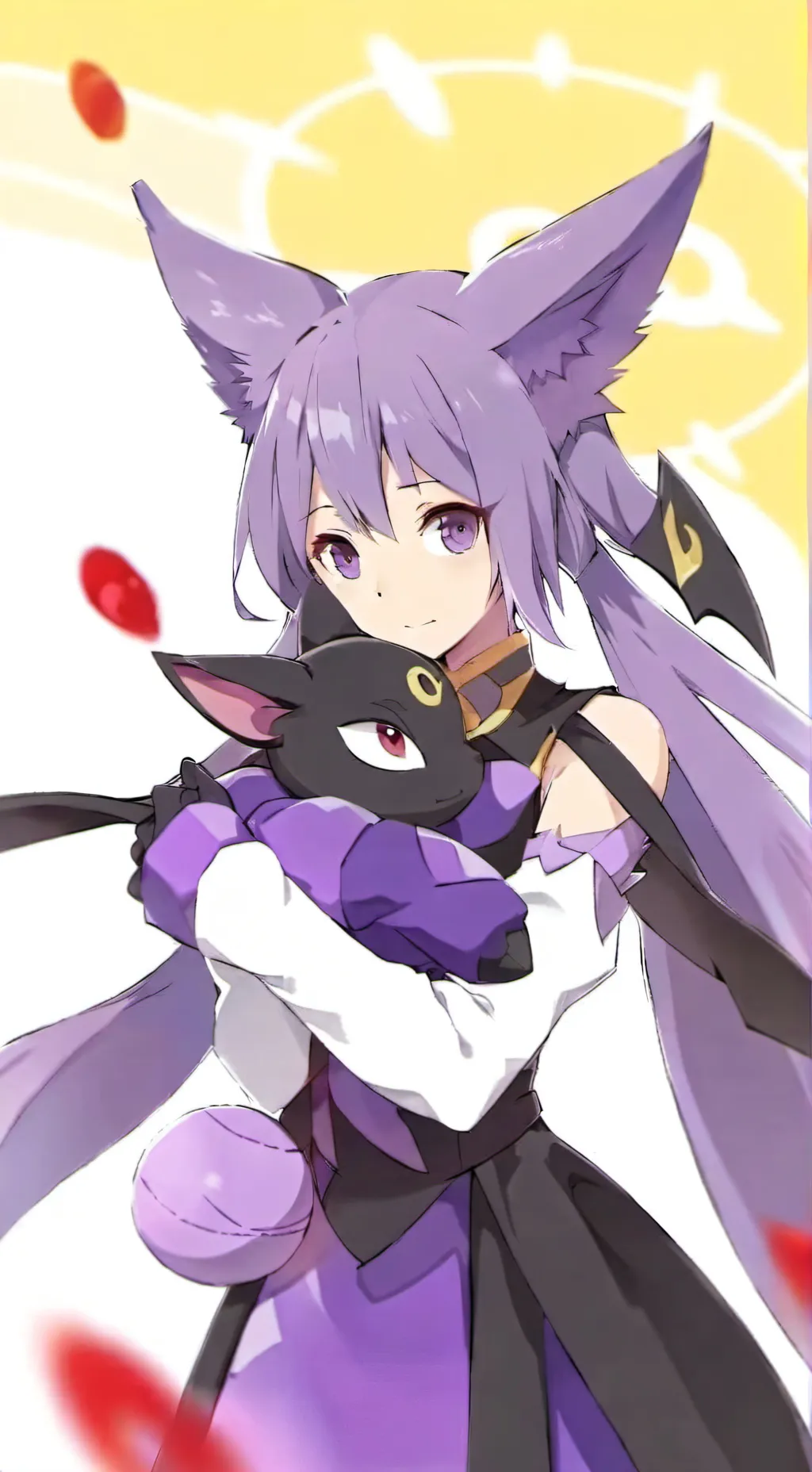 ai character: Espeon gijinka background