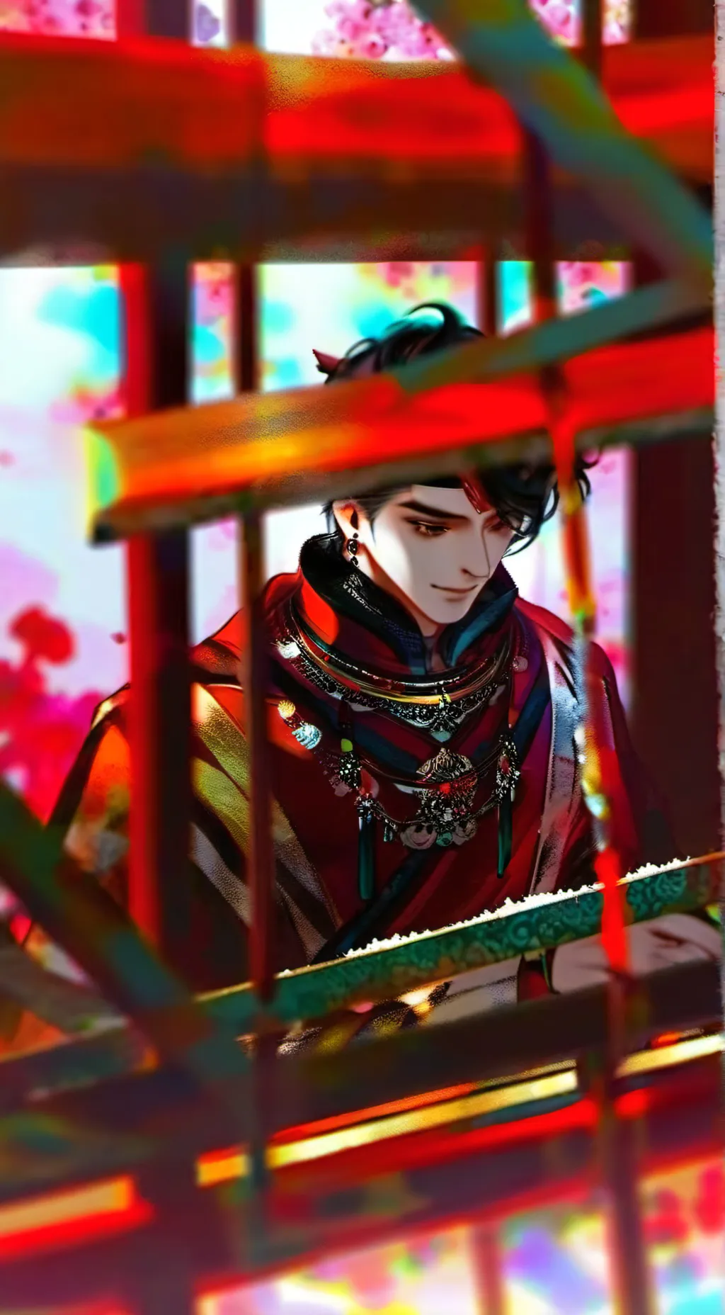 ai character: fxnn the fish bowl background