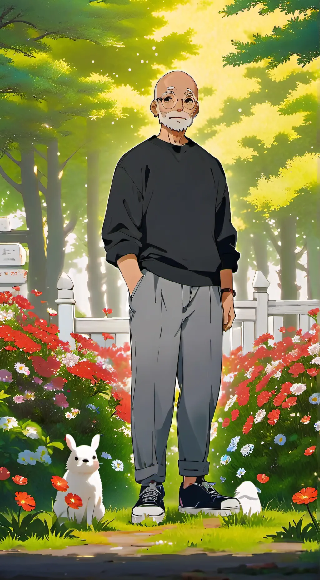 ai character: rap god  background