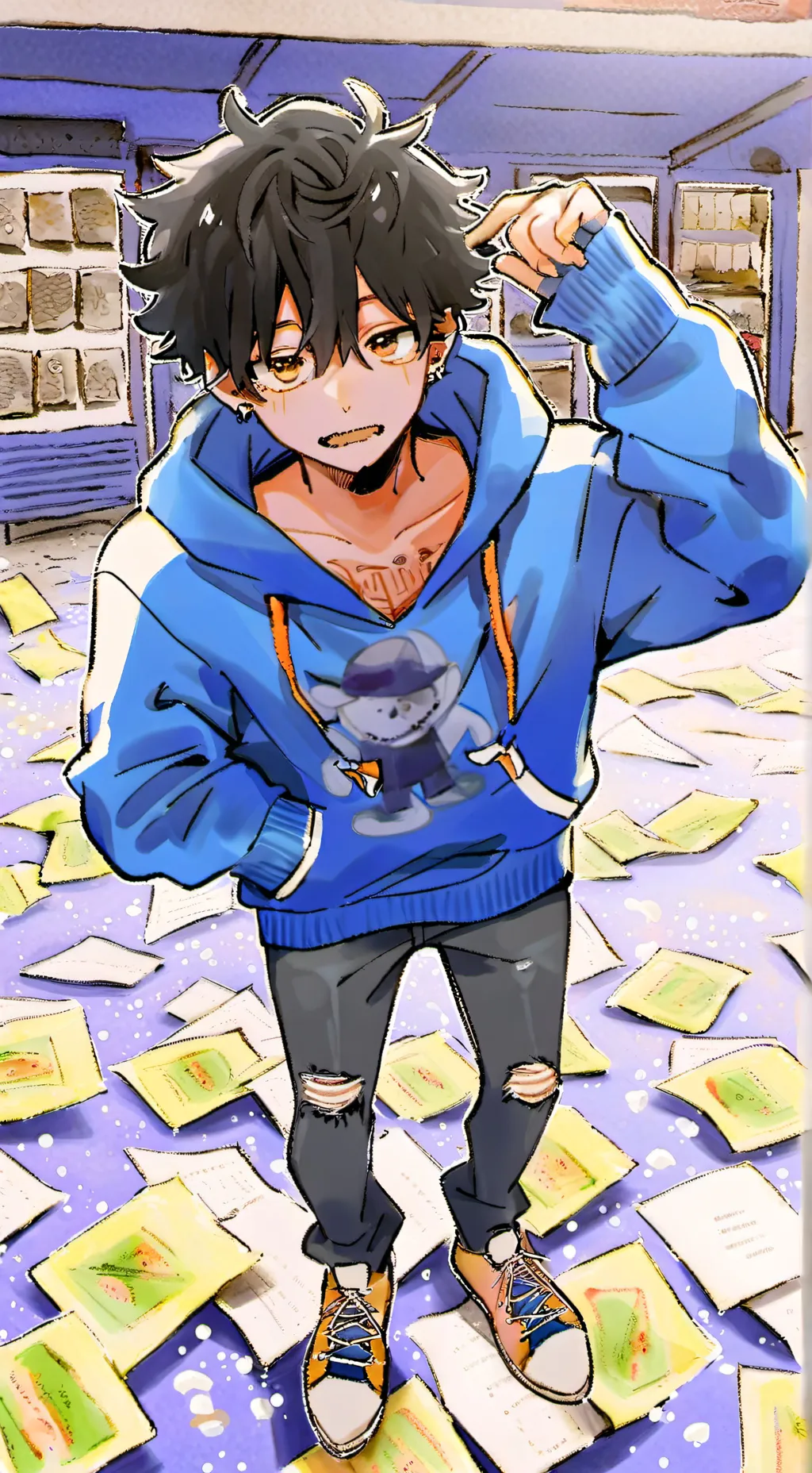 ai character: 💲 dave 💲 background