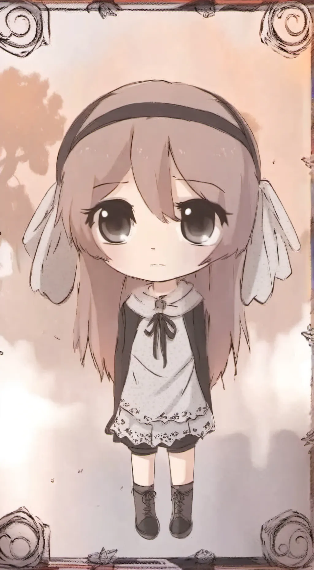 ai character: la bebe de 1 mes  background