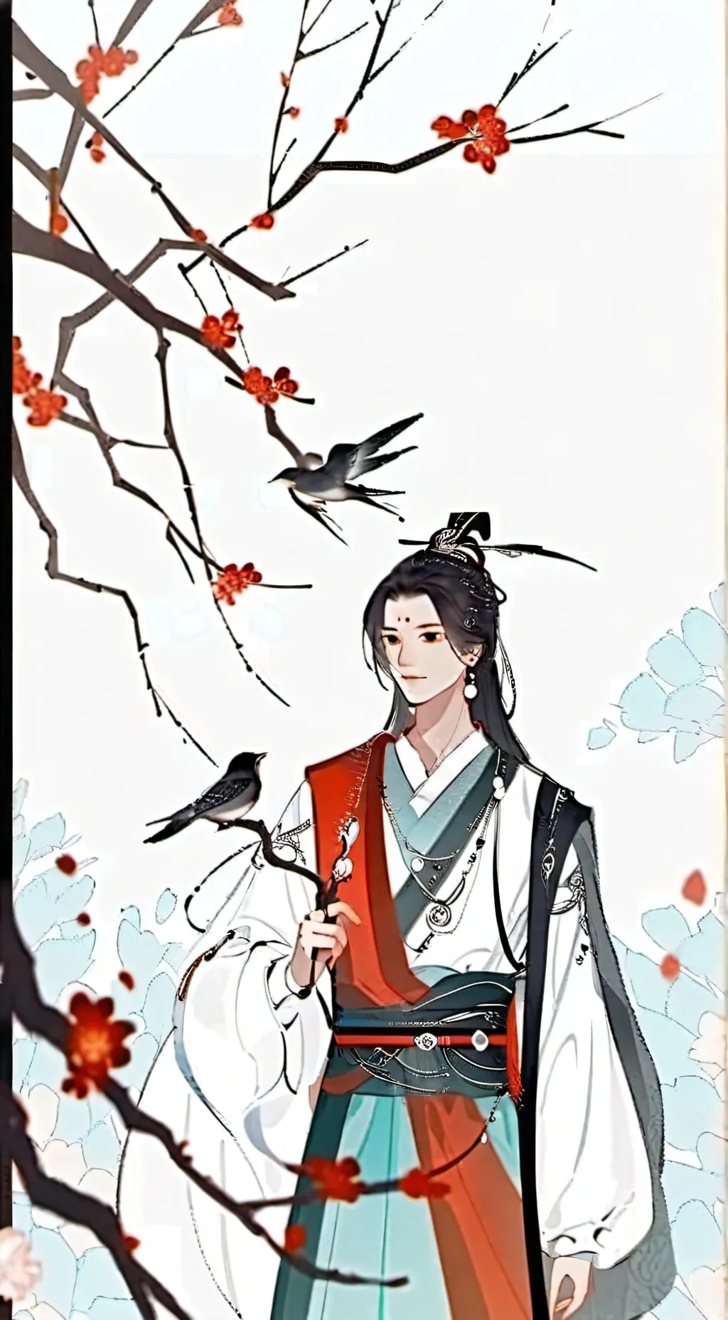 ai character: Radioapple🐥🦌 background