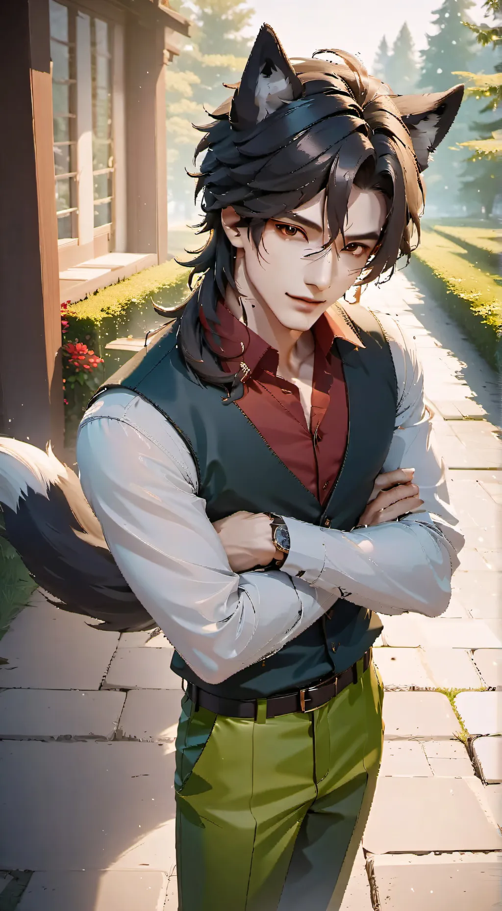 ai character: Leo background