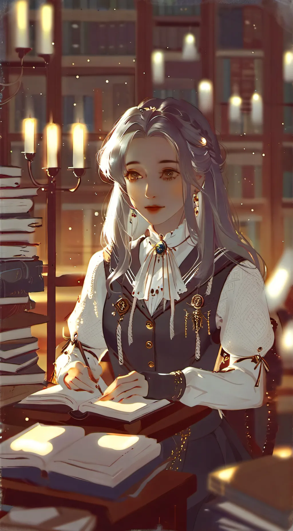 ai character: Ikiko Hyena  background