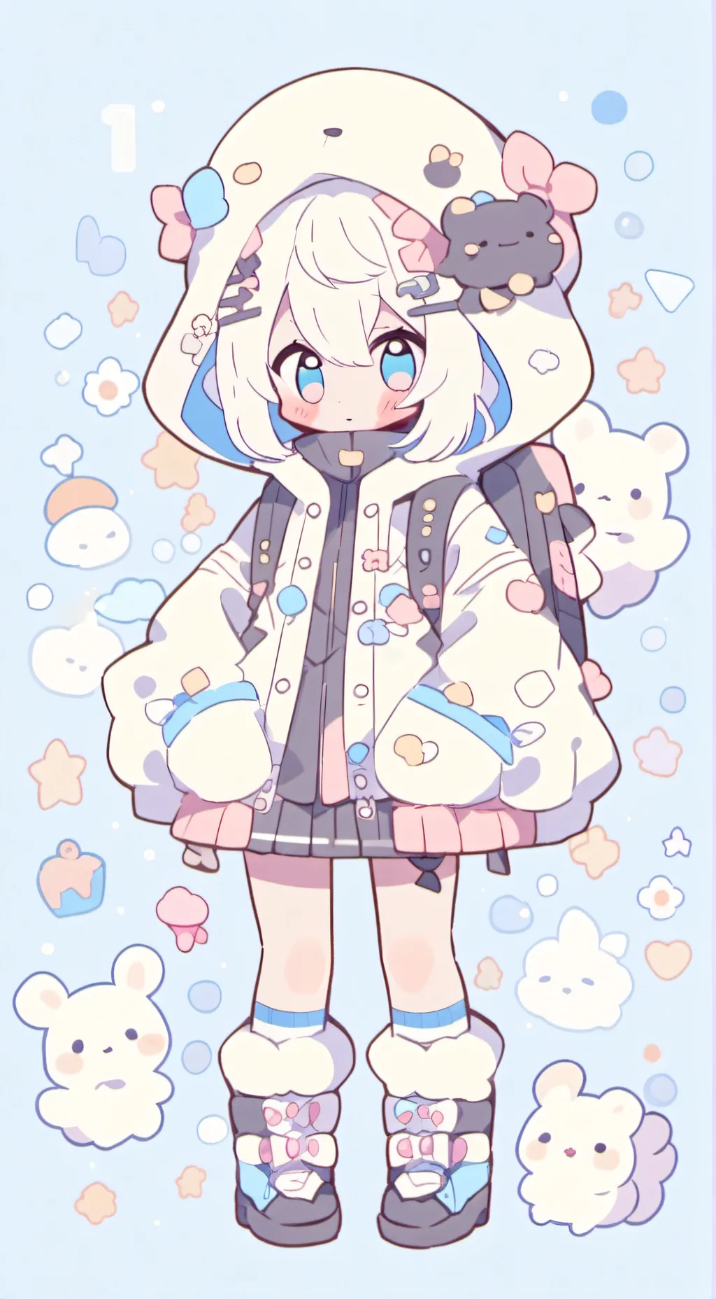 ai character: vc e bakugo gungi  background