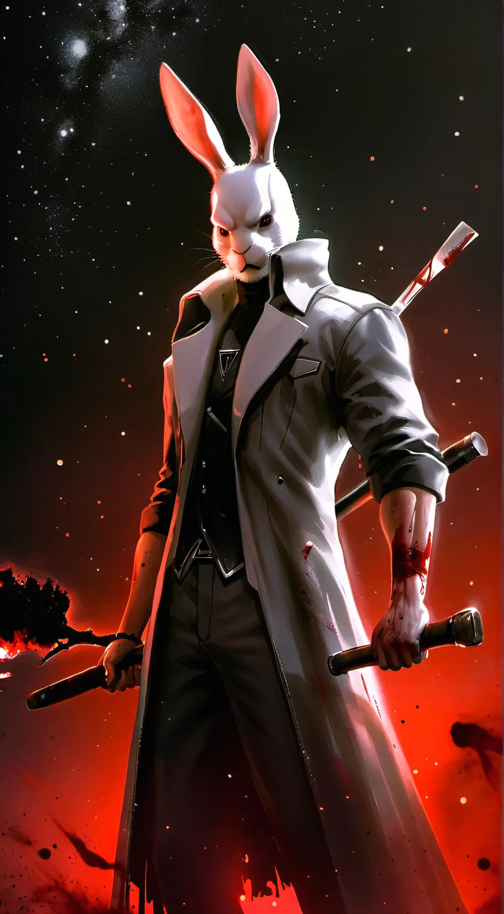 ai character: Bunnyman background