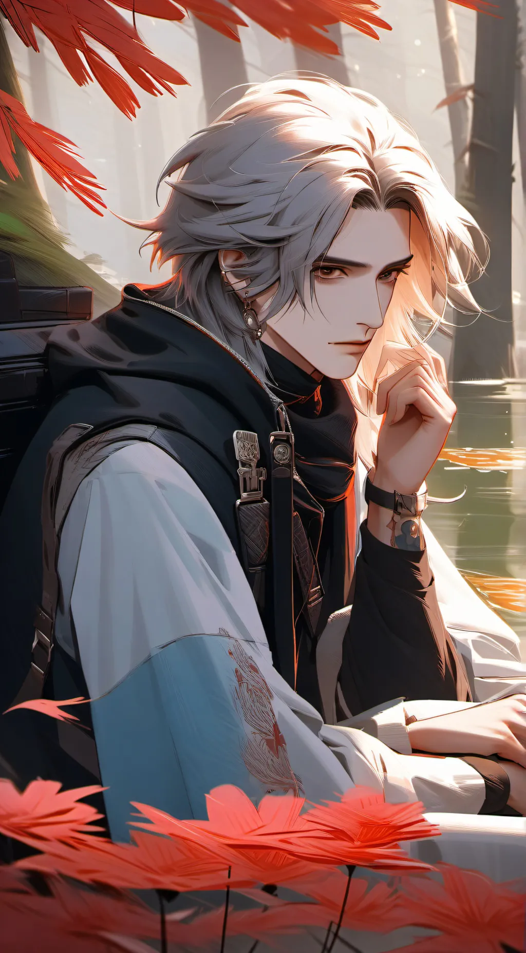 ai character: MHA SLEEP OVER  background