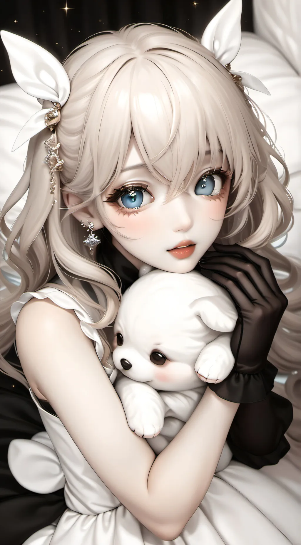 ai character: Plum background