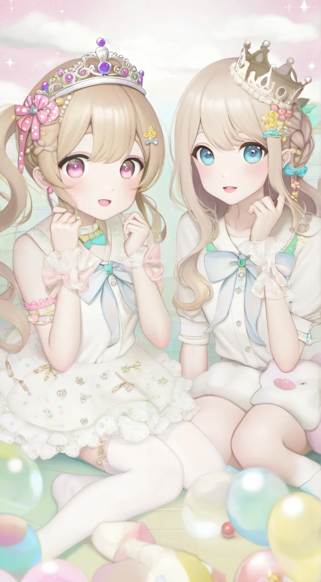 ai character: girld world background