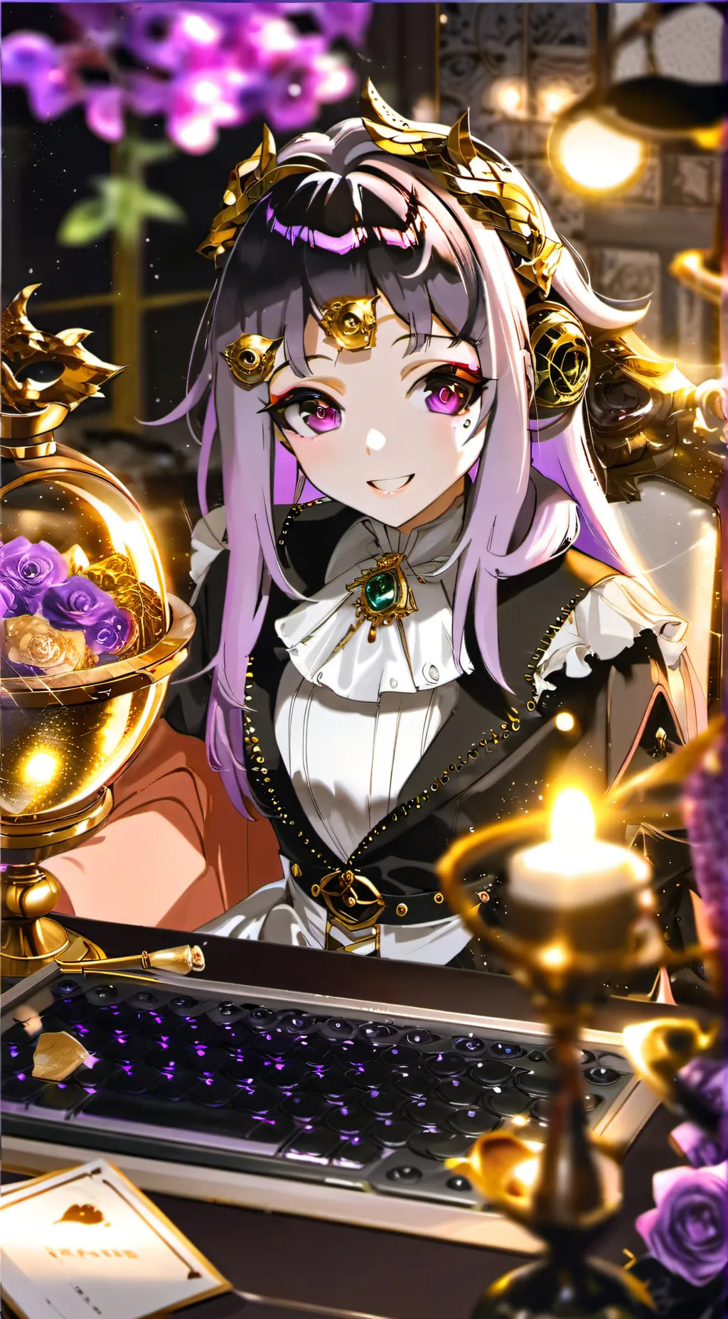 ai character: Luna background