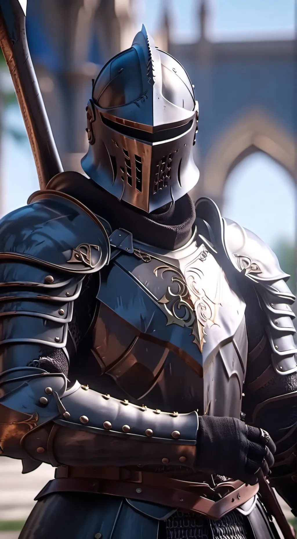 ai character: Mysterious knight background