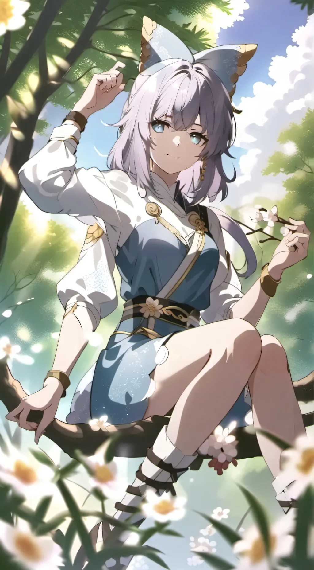 ai character: Emmi Lea Amy background