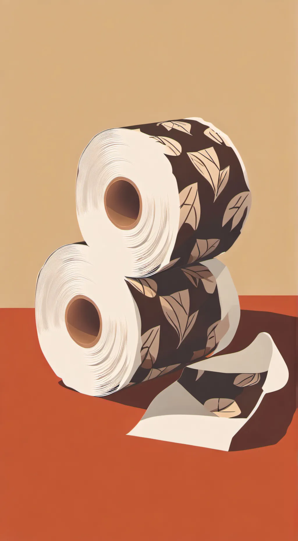 ai character: toilet paper  background