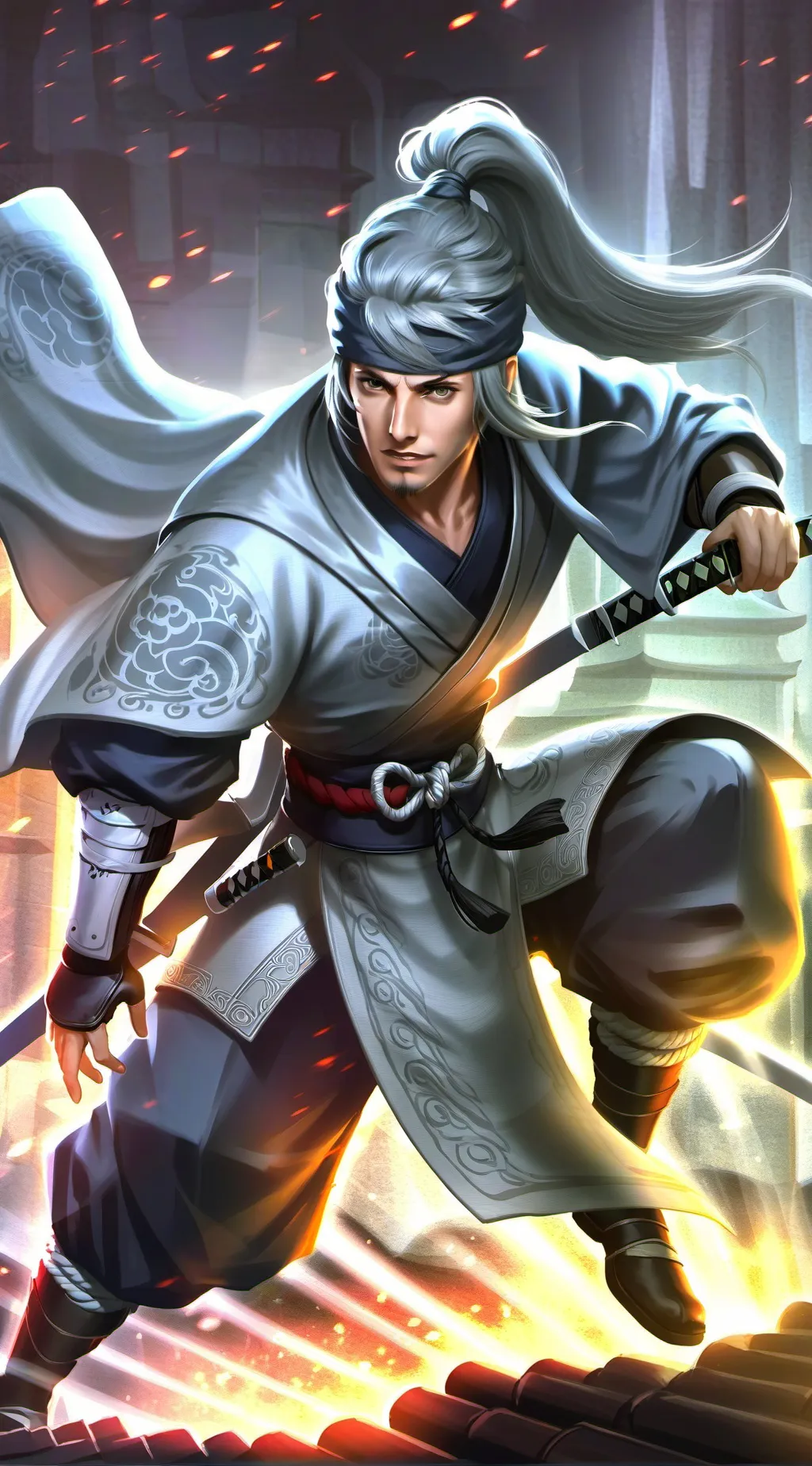 ai character: Gerald LeVert  background